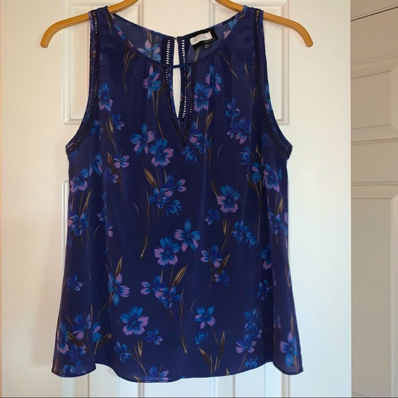 Anthropologie Tops - Anthropologie Greylin Floral Silk Tank, size Medium